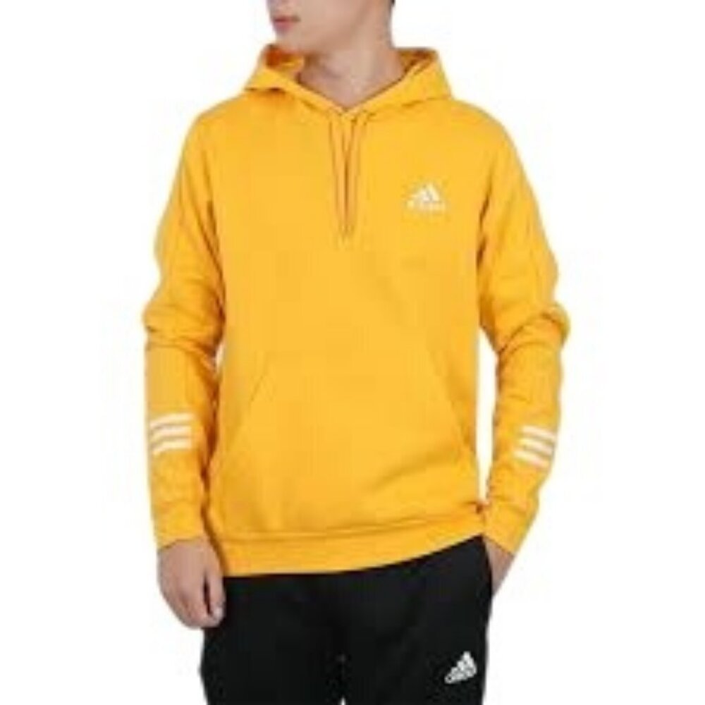 Adidas Men's Essential Hoodie Pullover Bright Orange Size L NEW WITH TAGS!